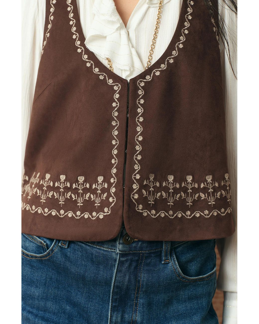 Fabrique Natural Vestsue Embroidery Vest
