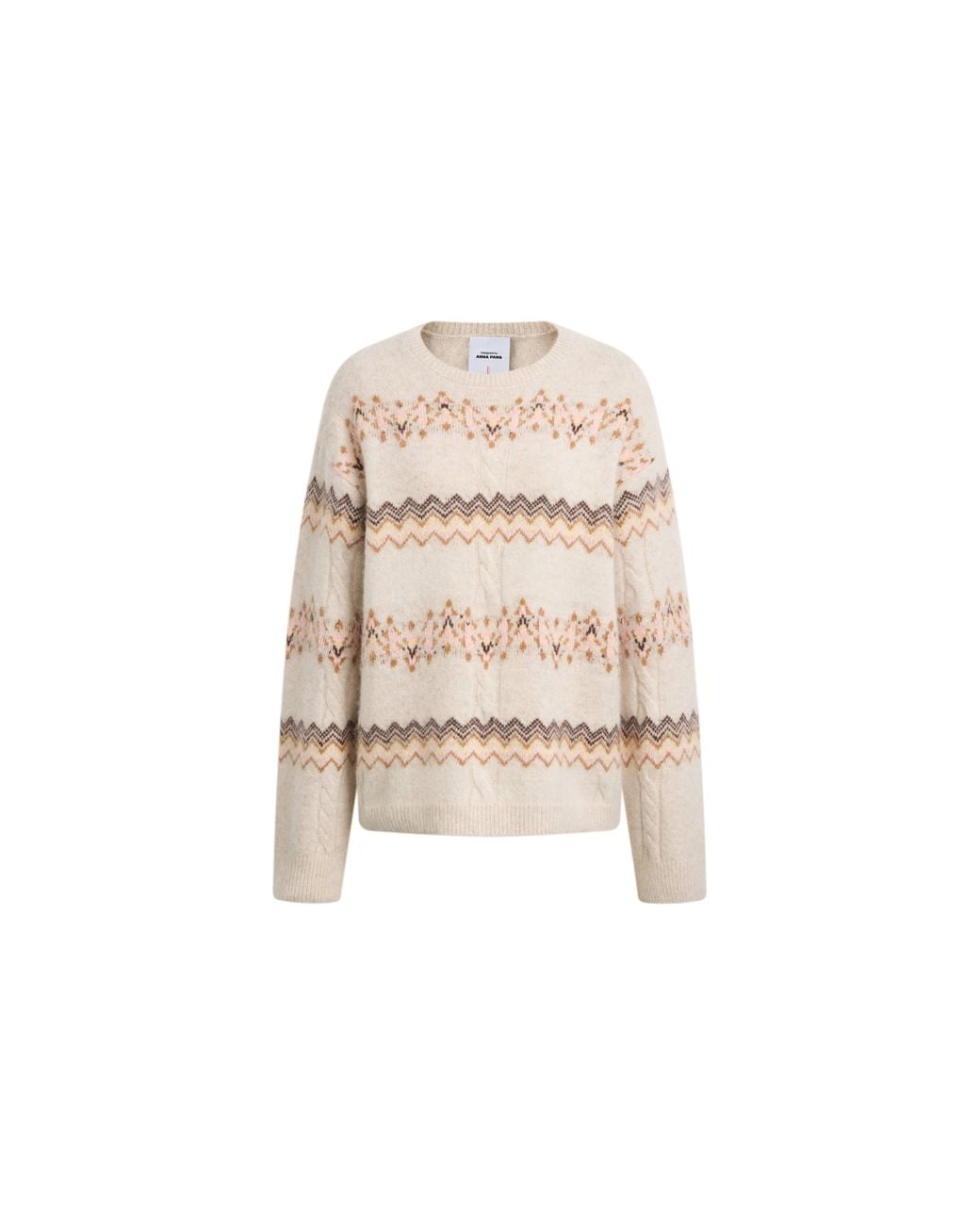 Fabrique Natural Audrey Fair Isle Sweater