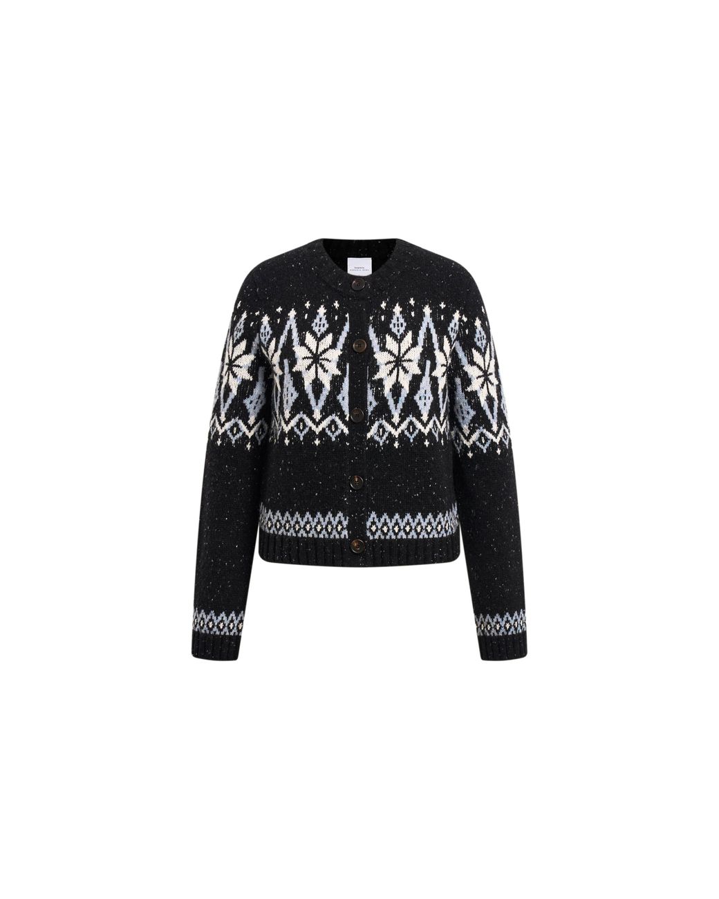 Fabrique Natural Eira Snowflake Fair Isle Cardigan