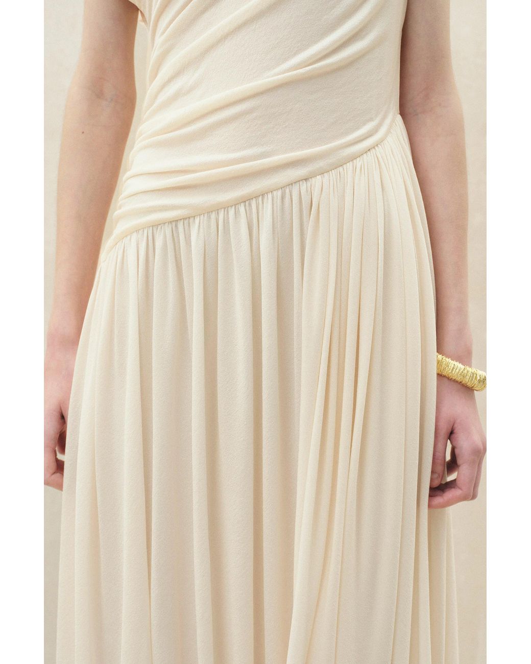 Fabrique Natural Hera Drapey One Shoulder Dress