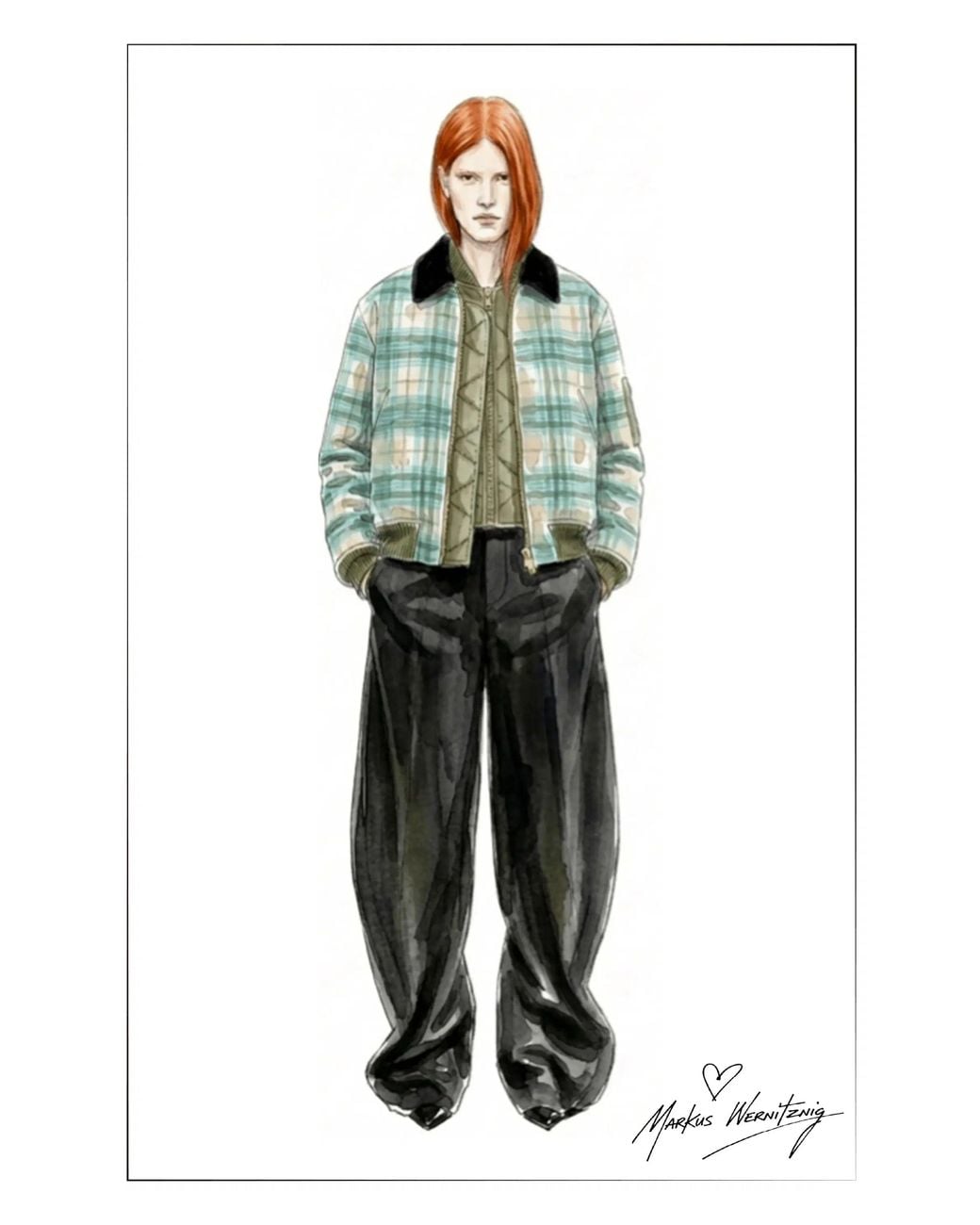 Fabrique Multicolor Minka Reversible Quilted Plaid Bomber Jacket