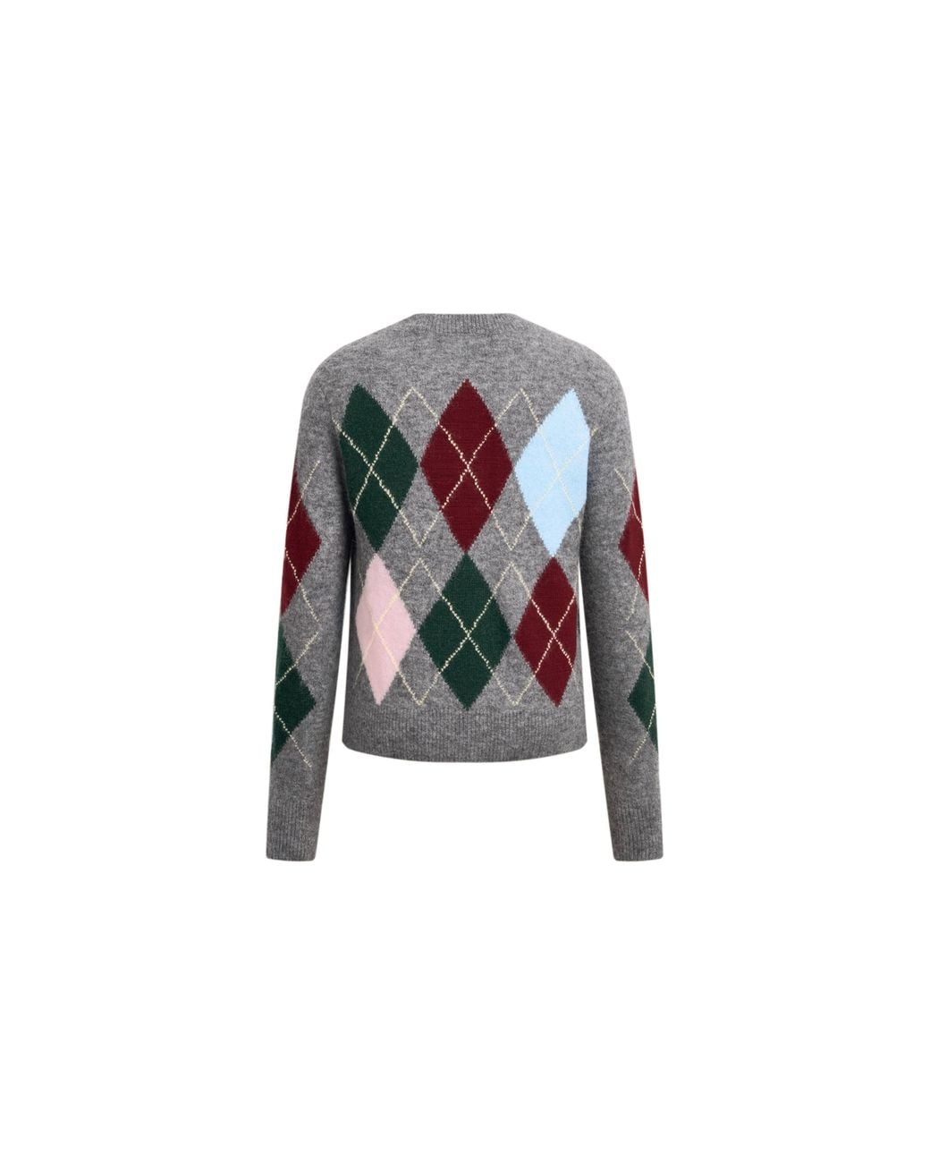 Fabrique White Hart Argyle Fitted Cropped Cardigan