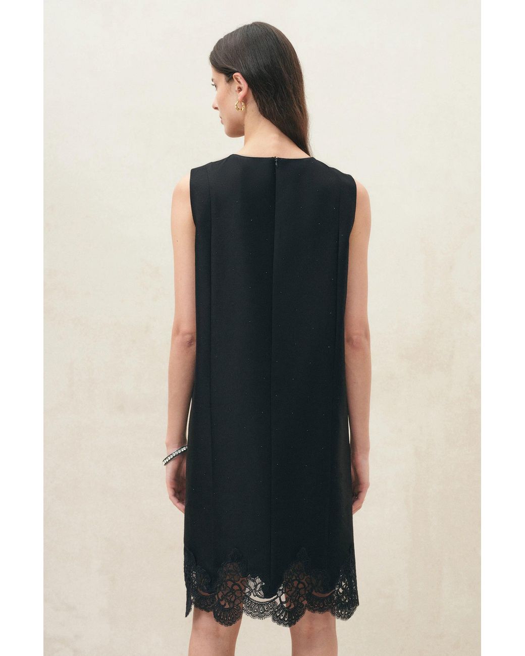 Fabrique Blue Embroidery Embellished Dress