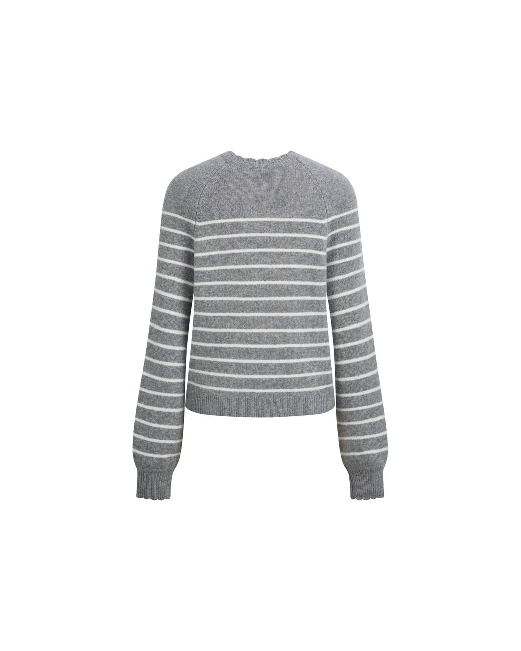 Fabrique Blue Rhea Striped Henley Sweater