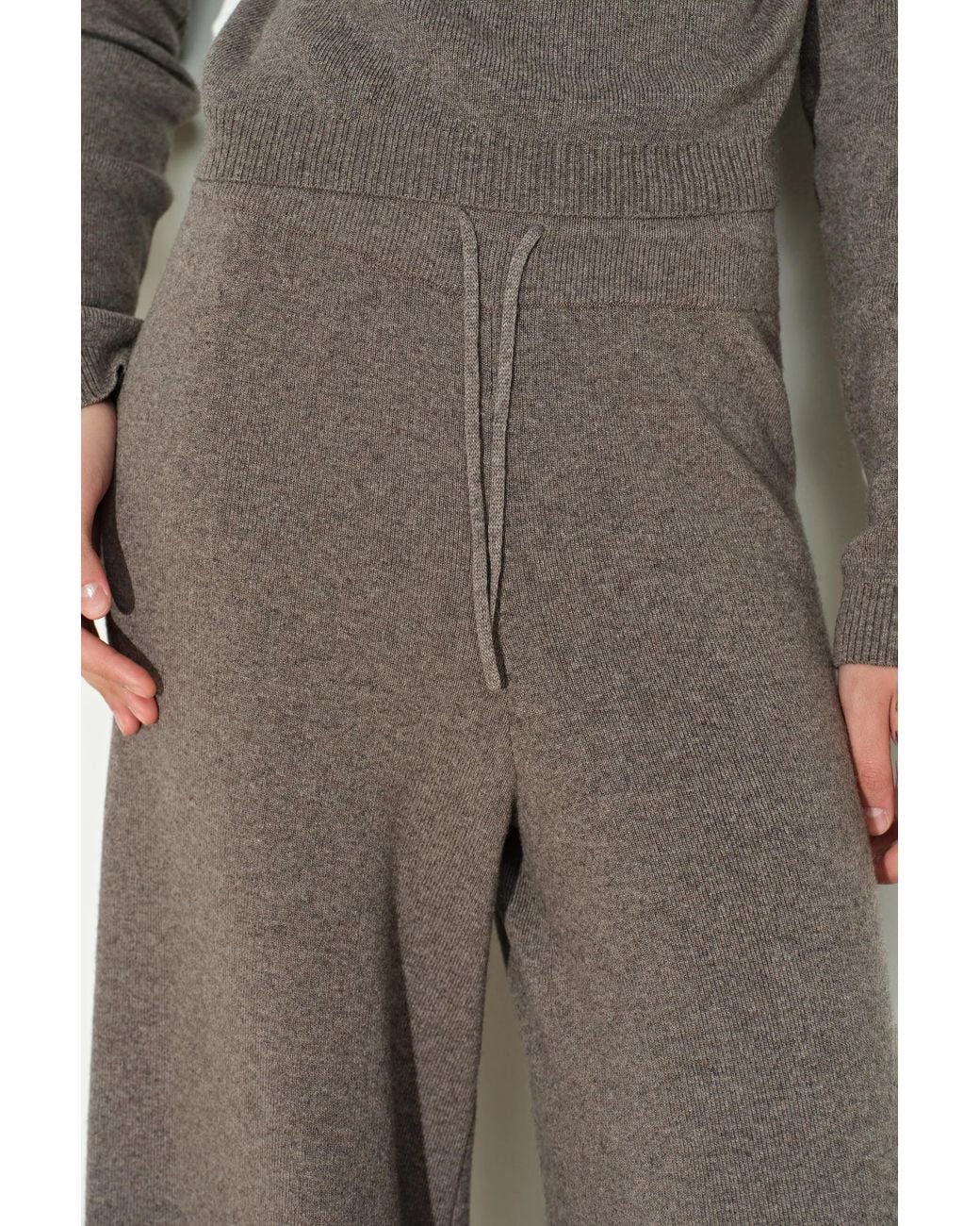 Fabrique Multicolor Amy Drawstring Elastic Waist Wide Leg Pants