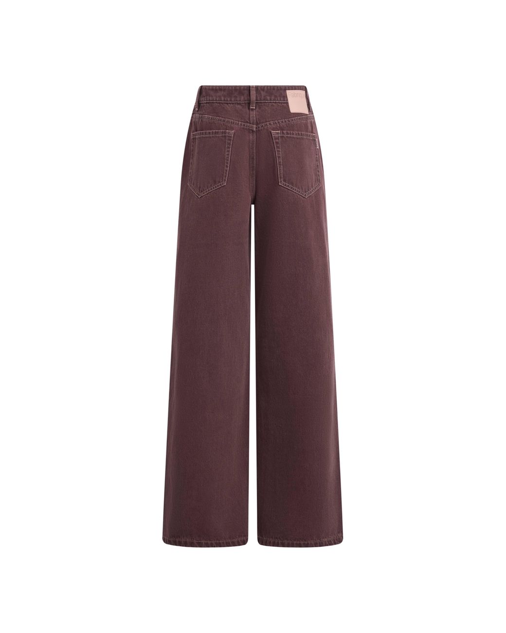 Fabrique Brown Elowen Cropped Straight Leg Jeans