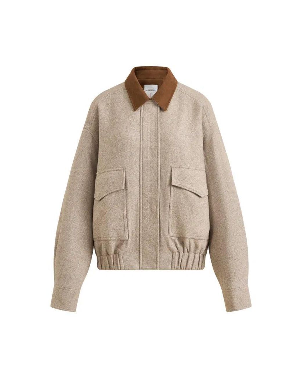 Fabrique Natural Dakota Tweed Baseball Jacket