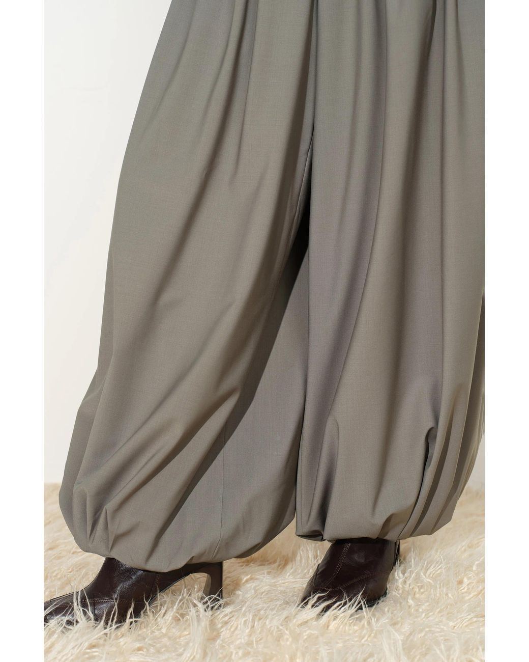 Fabrique Gray Fofia Drapey Balloon Pants