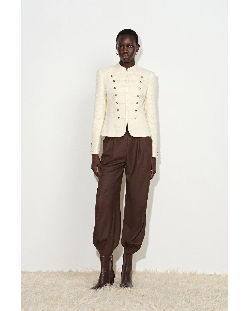 Fabrique Natural Riley Textured Napoleonic Jacket