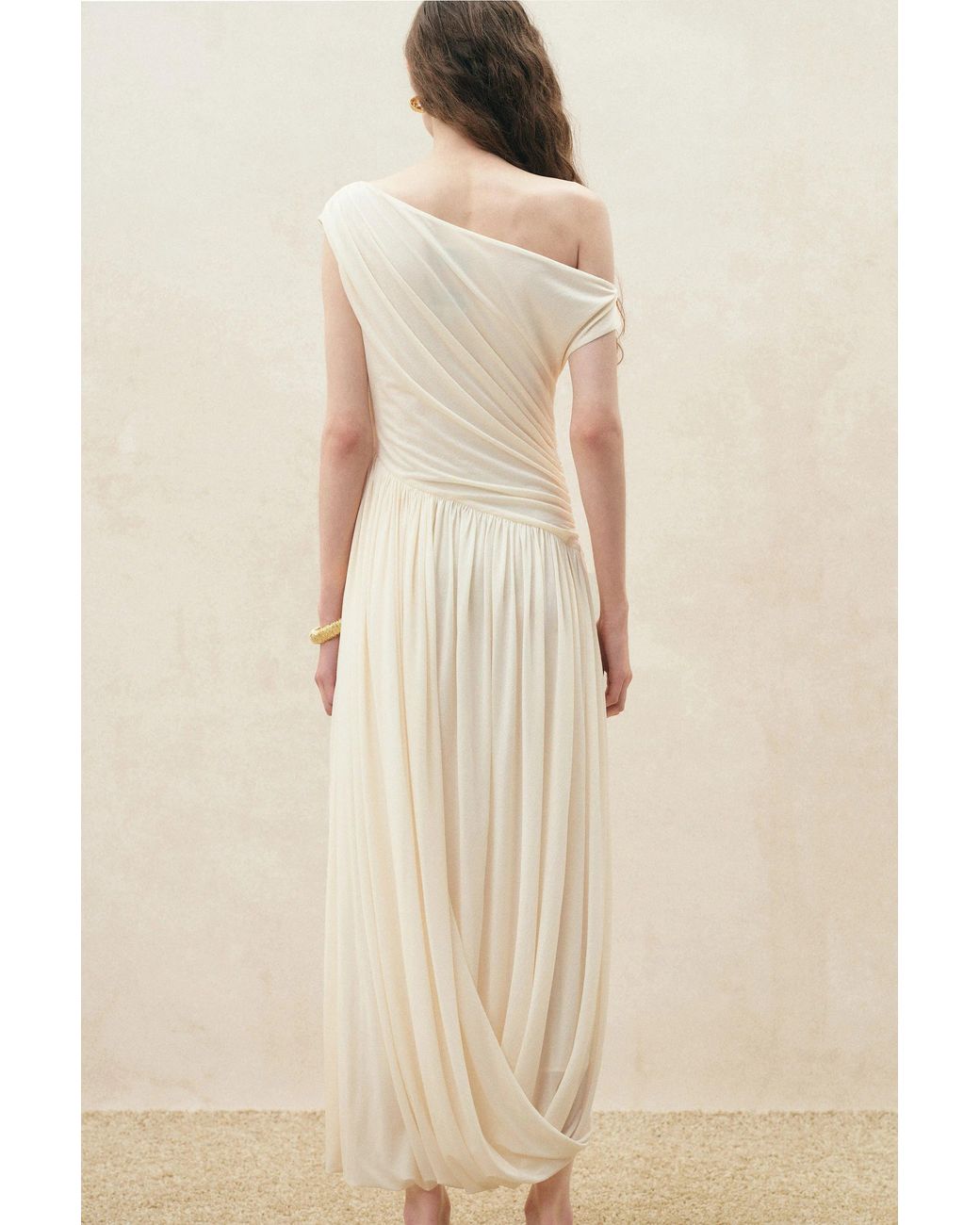 Fabrique Natural Hera Drapey One Shoulder Dress