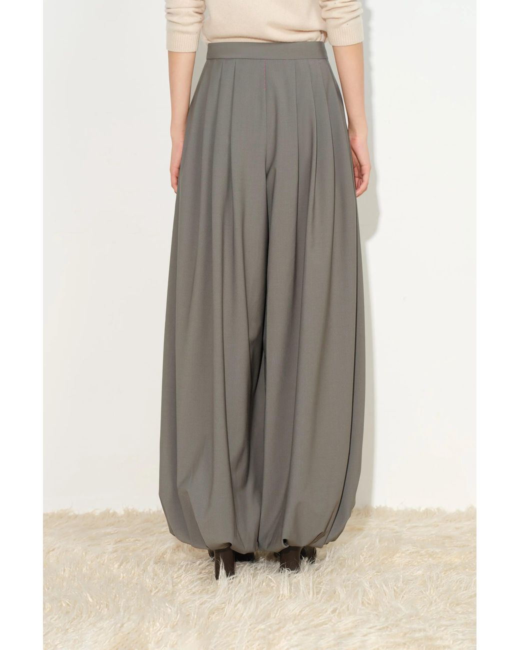 Fabrique Gray Fofia Drapey Balloon Pants