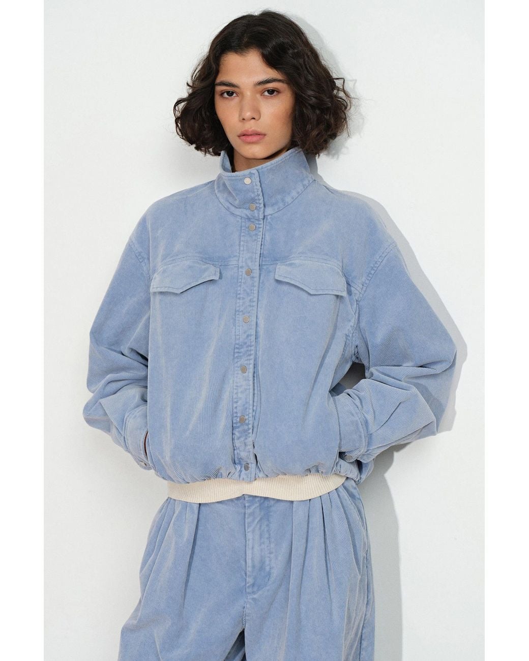 Fabrique Blue Honora Balloon Jacket