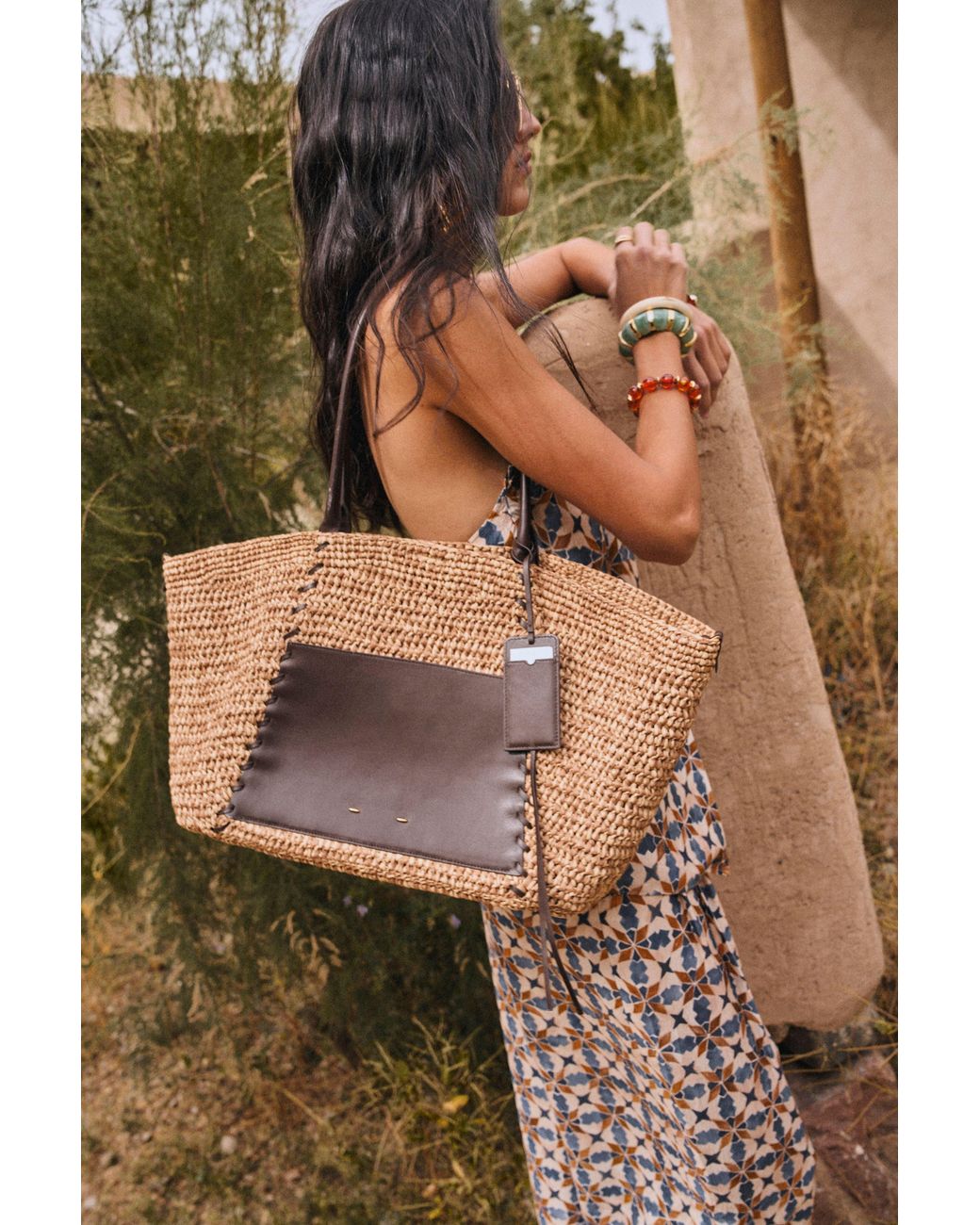 Fabrique Multicolor Brera Beach Handwoven Tote Bag