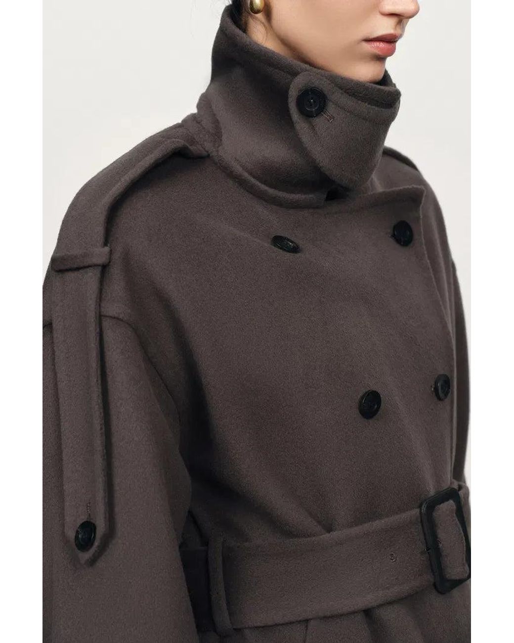 Fabrique Multicolor Tristan Double Breasted Long Coat