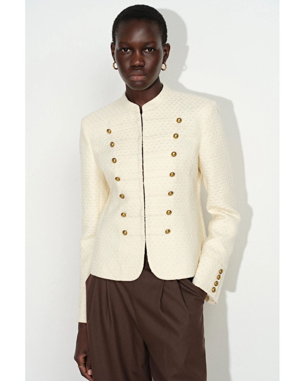 Fabrique Natural Riley Textured Napoleonic Jacket