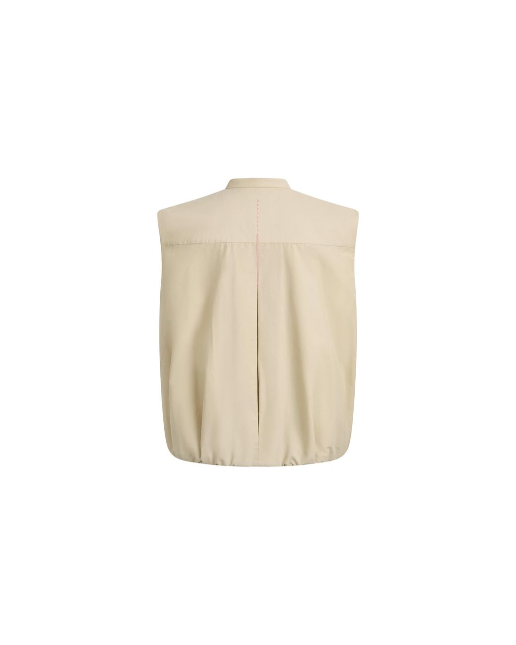 Fabrique Natural Sienna Relaxed Tailored Sleeveless Top