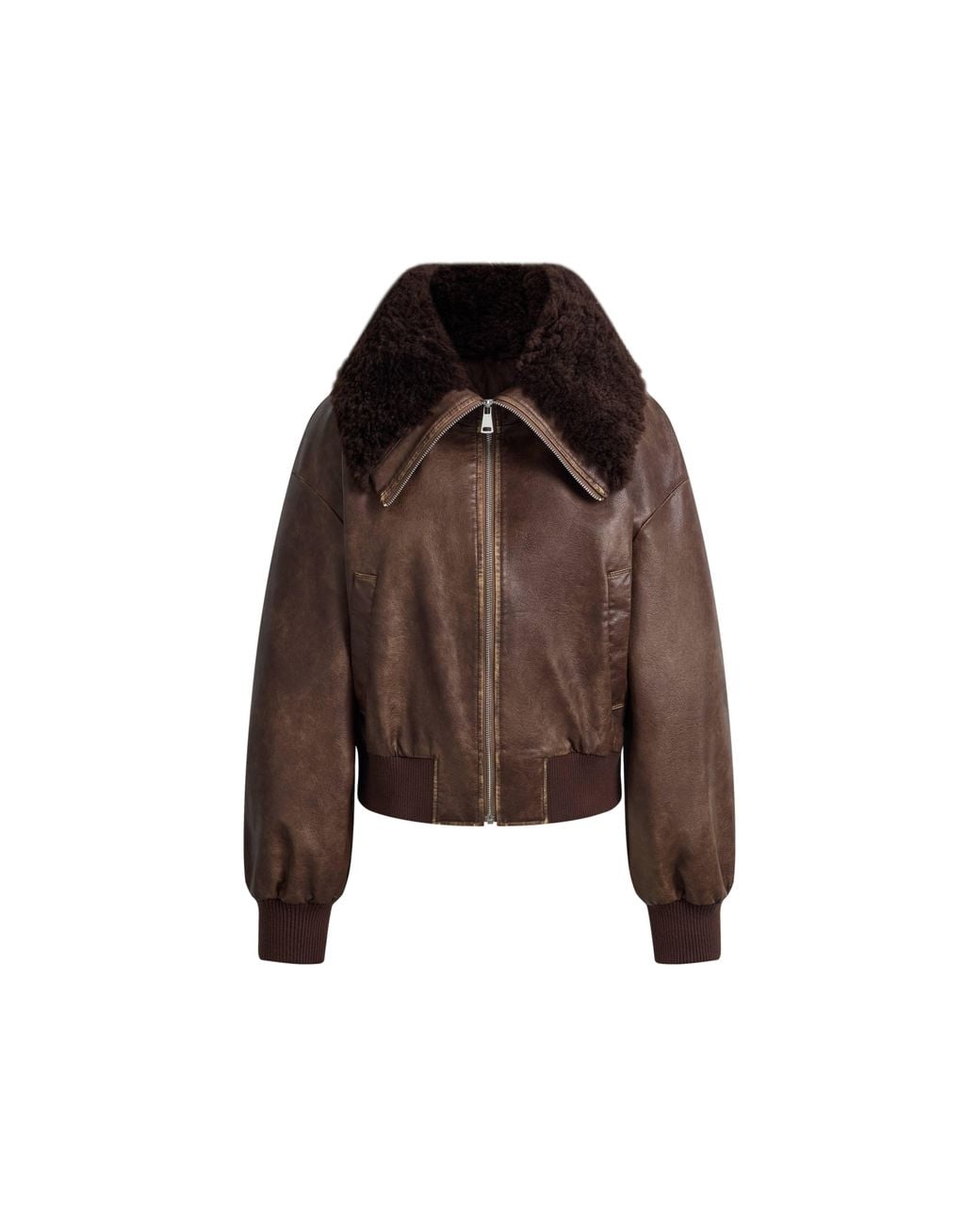 Fabrique Multicolor Thea Faux Fur Collar Jacket