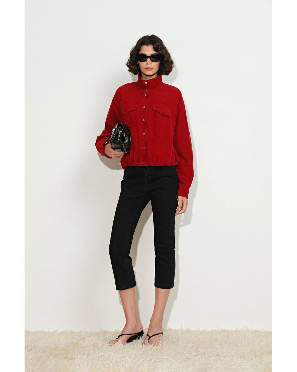 Fabrique Red Honora Balloon Jacket