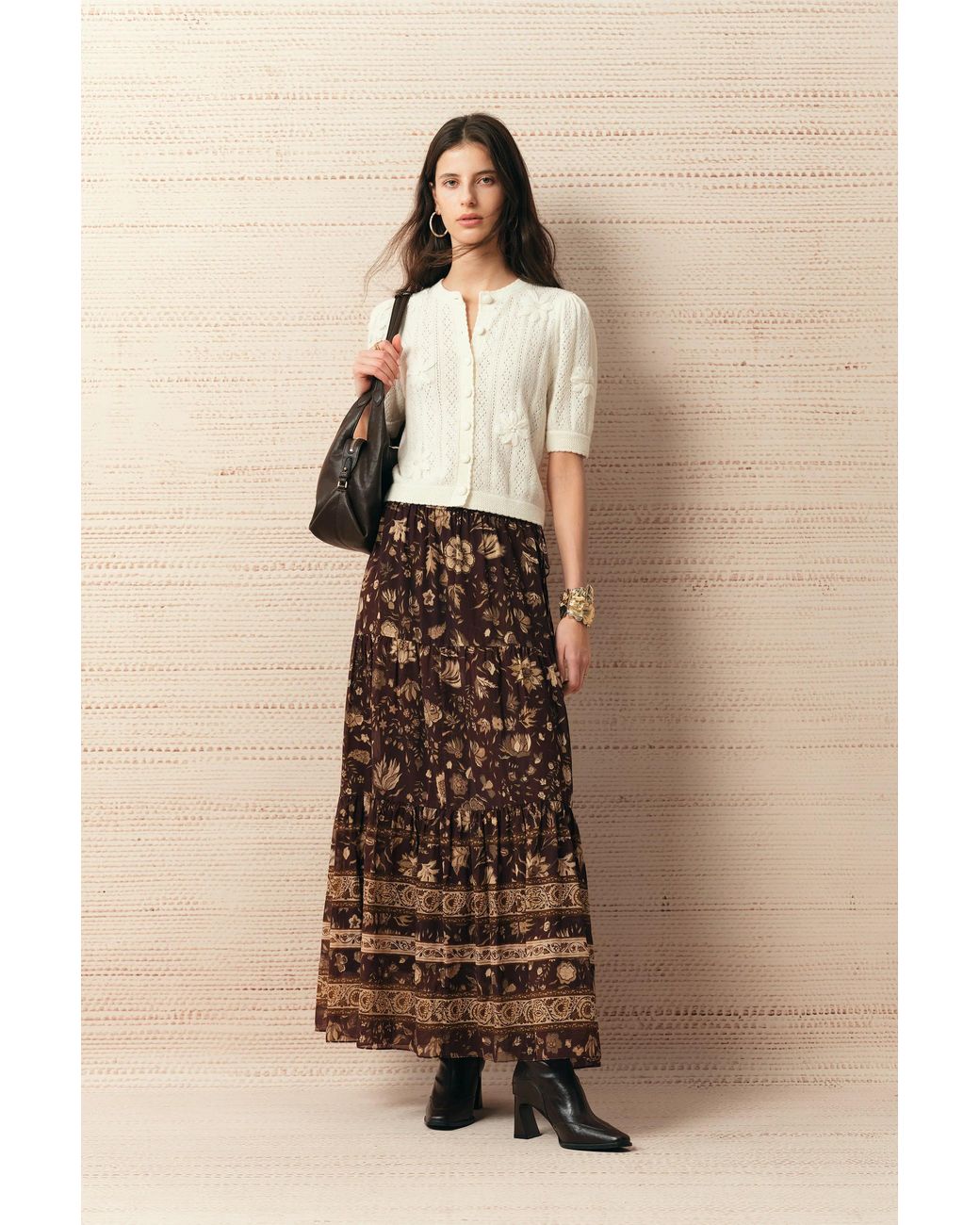 Fabrique Natural Léa Floral Embroidery Cardigan