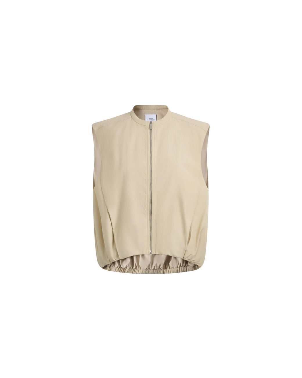 Fabrique Natural Sienna Relaxed Tailored Sleeveless Top