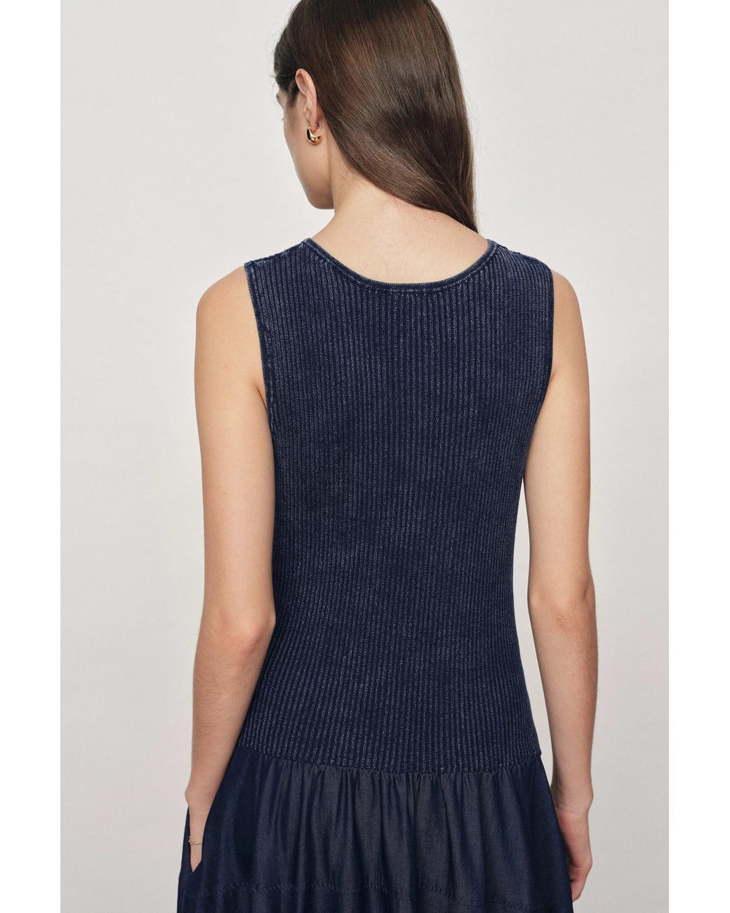 Fabrique Blue Keira Sleeveless Panel Dress