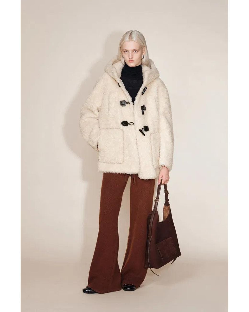 Fabrique Multicolor Cora Horn Button Hooded Jacket