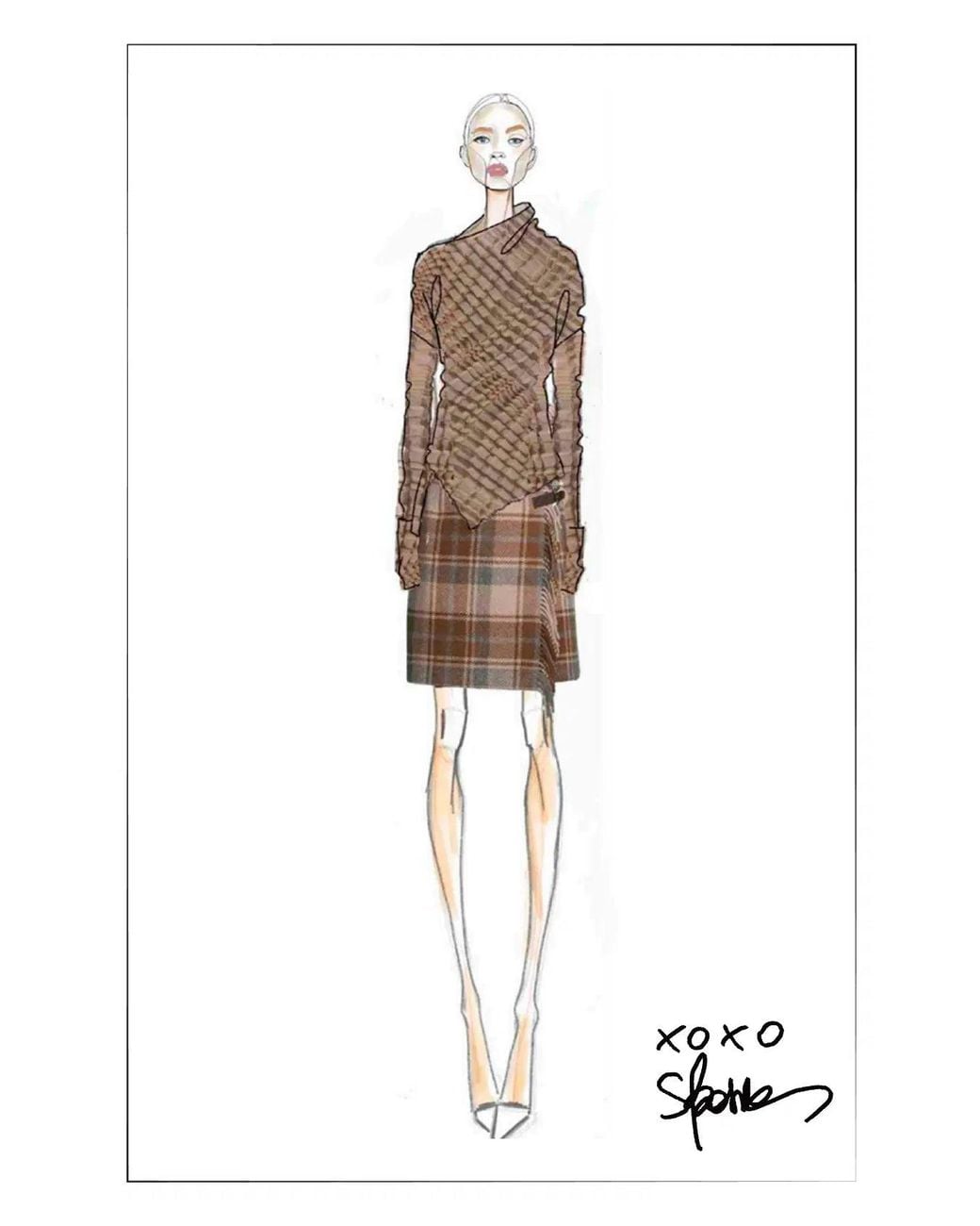 Fabrique Natural Severine Runched Sheer Top