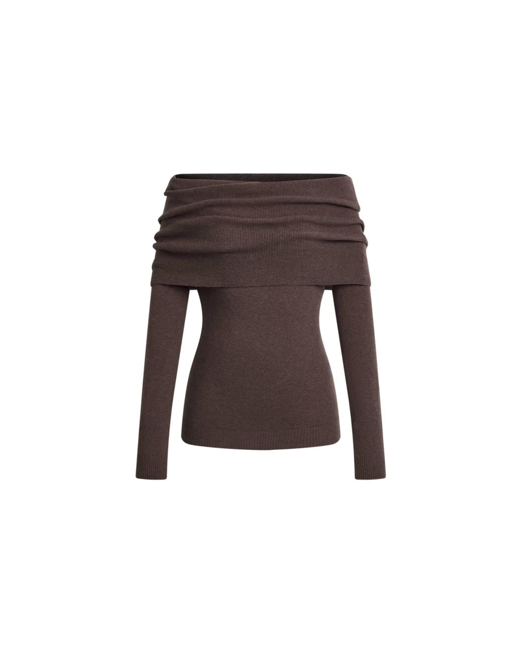 Fabrique Natural Evelyn Convertible Off Shoulder Draped Top