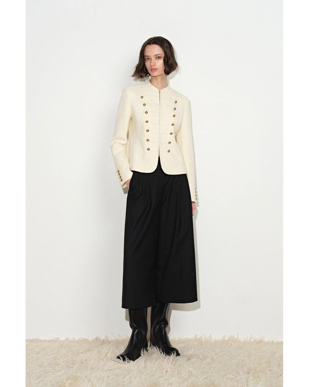 Fabrique Natural Riley Textured Napoleonic Jacket