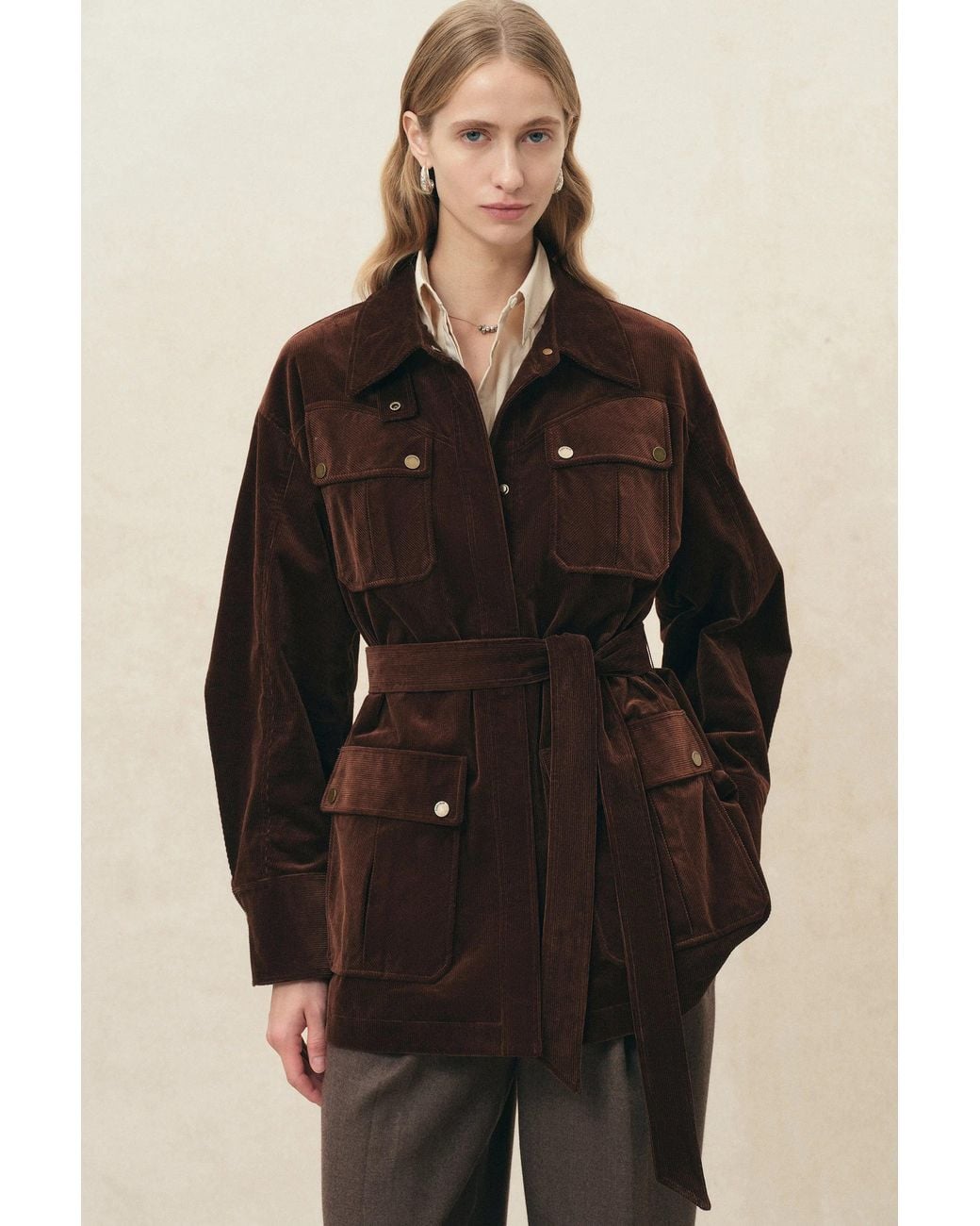Fabrique Natural Tammy Belted Field Jacket