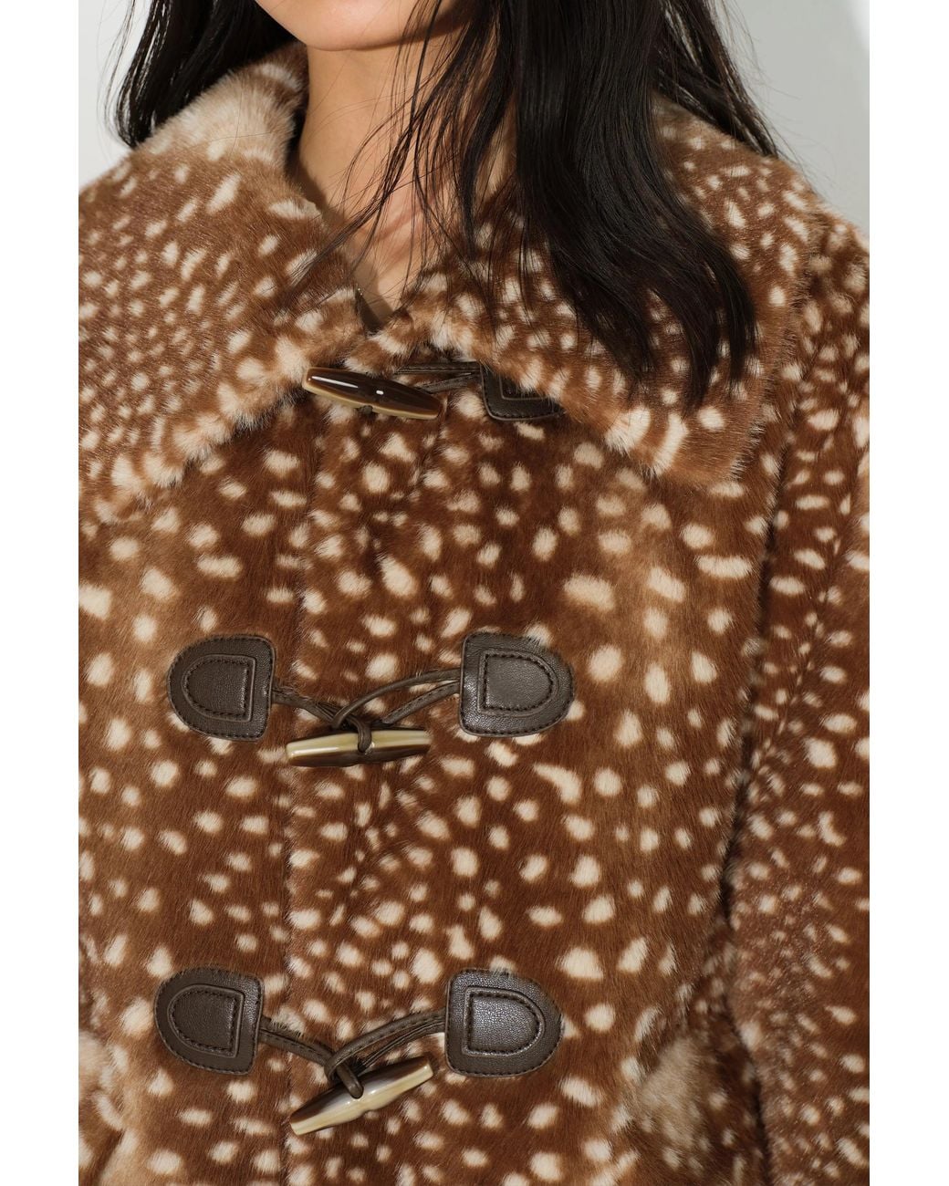 Fabrique Natural Kaylee Horn Button Cropped Jacket