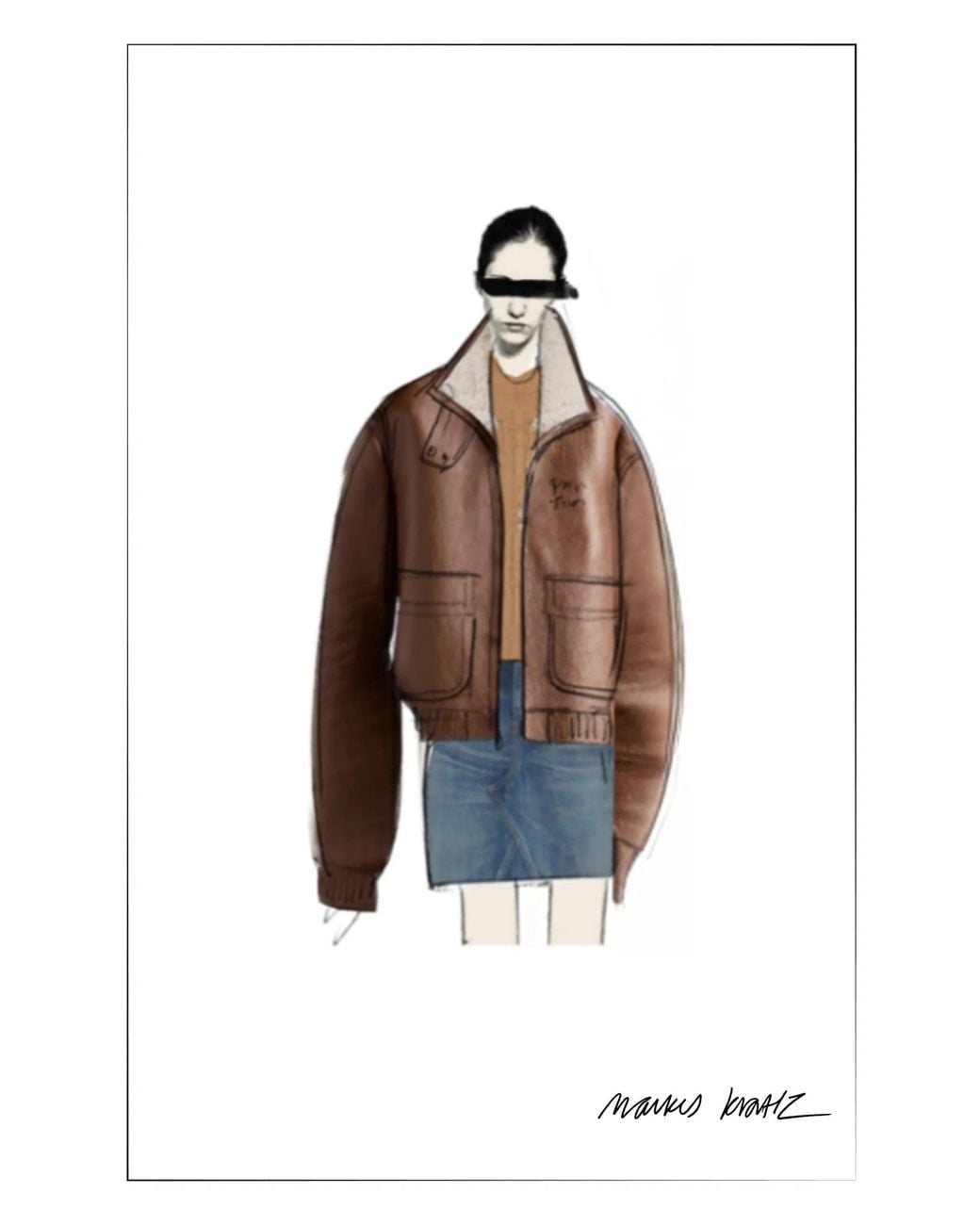 Fabrique Multicolor Gabriella Vintage Bomber Jacket