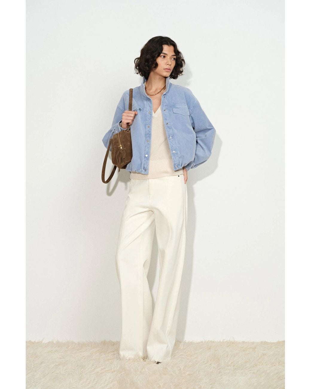 Fabrique Blue Honora Balloon Jacket