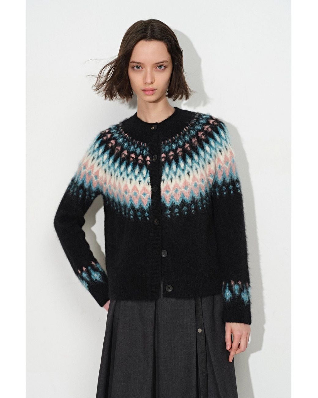 Fabrique Multicolor Isla Fair Isle Cardigan