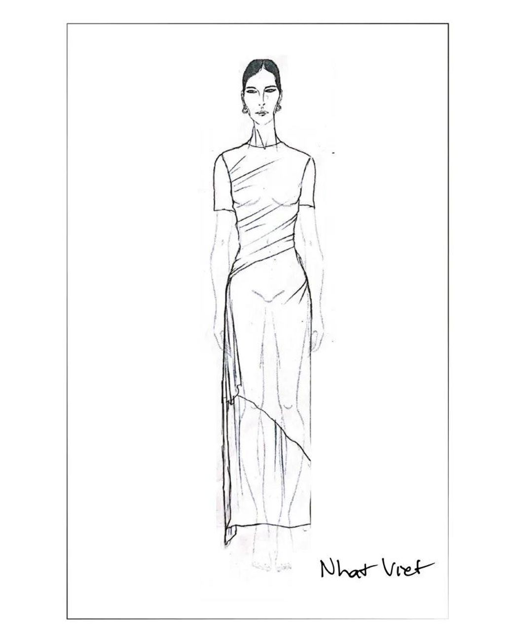 Fabrique White Nhat Jersey Dress