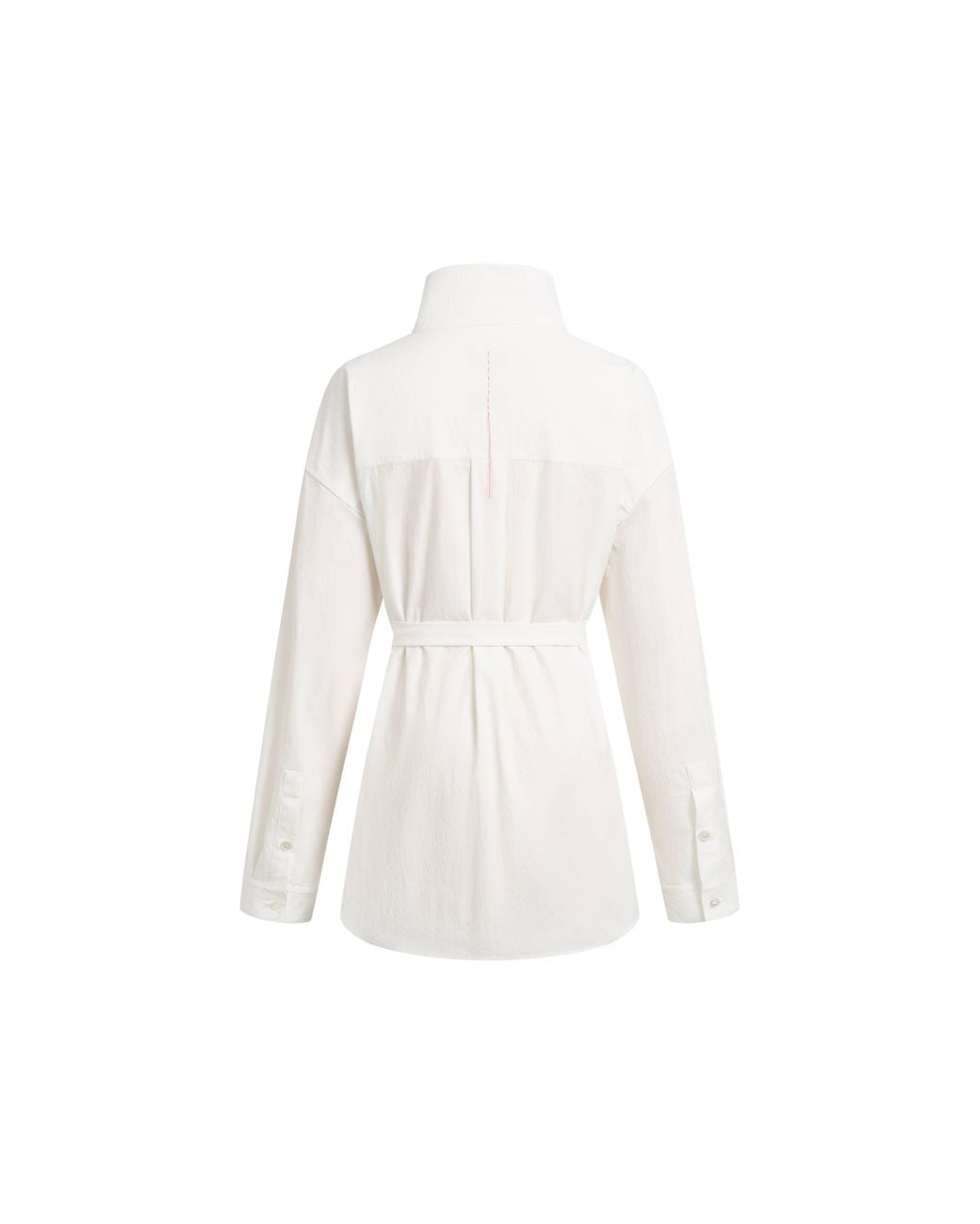 Fabrique Natural Pearl Oversized Belted Shirt Jacket