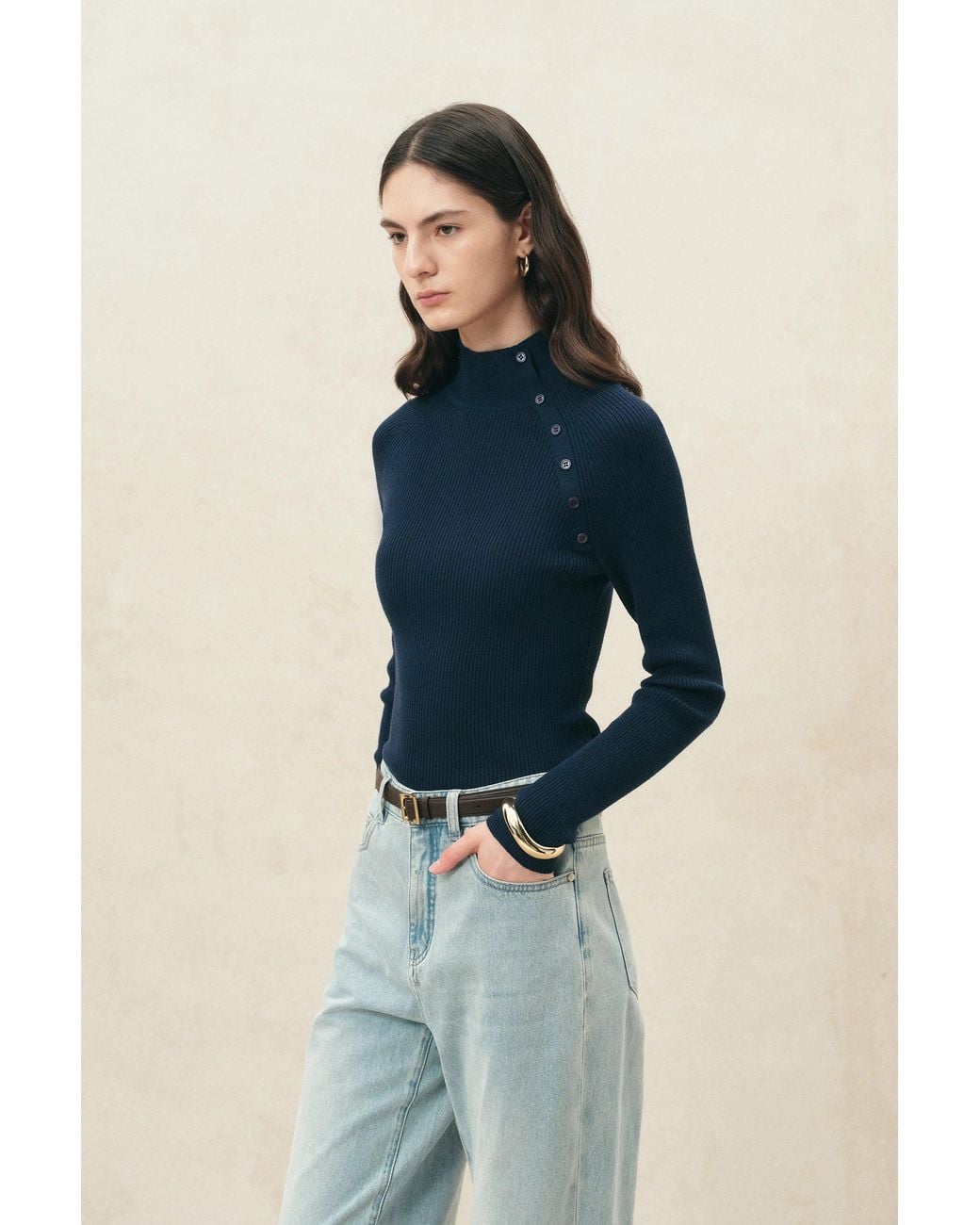 Fabrique Blue Abigail Machine Washable Top
