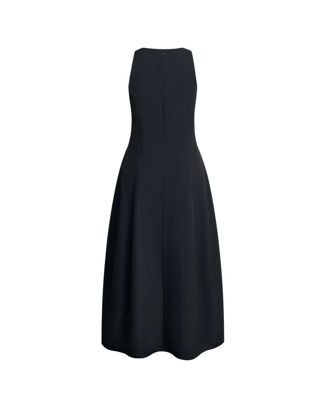 Fabrique Black Lina Waist Cinched Bubble Hem Dress