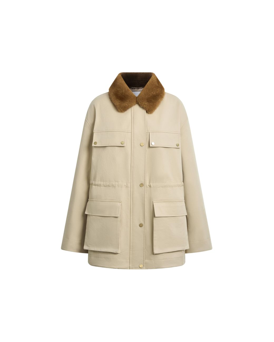 Fabrique Natural Clara Drawstring Waist Field Jacket