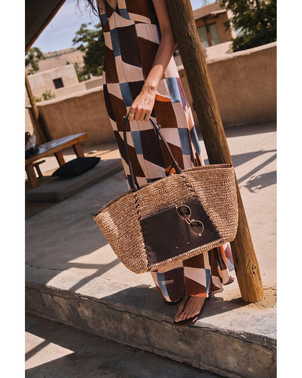 Fabrique Multicolor Brera Beach Handwoven Tote Bag