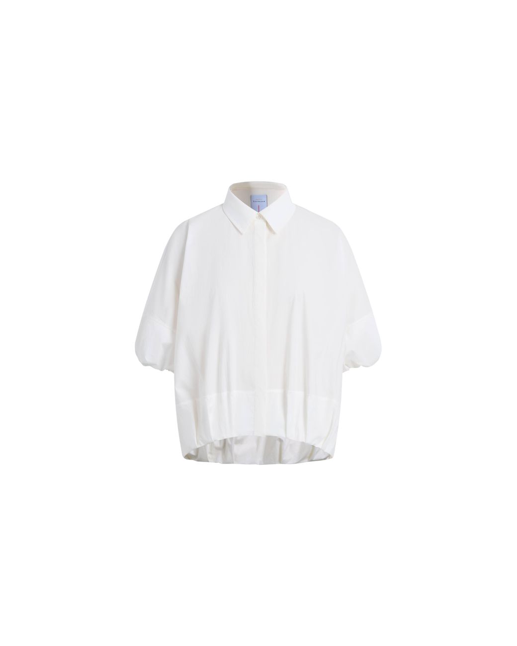 Fabrique Blue Claire Puff Sleeve Bubble Shirt