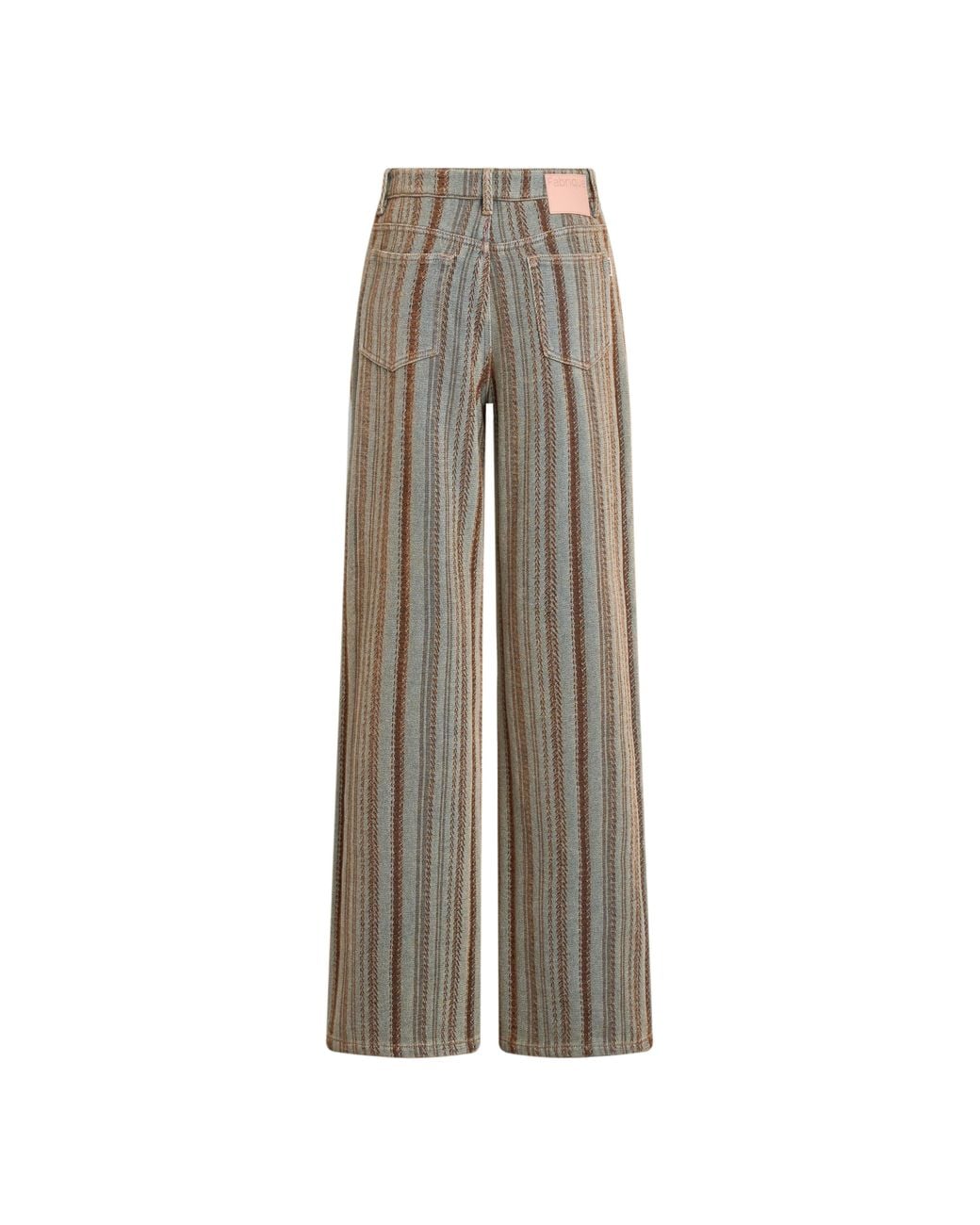 Fabrique Natural Lila Corduroy Stripe Straight Leg Jeans