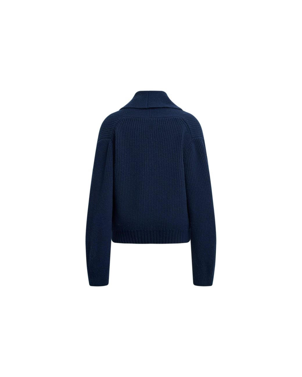 Fabrique Blue Xaviera Relaxed Shawl Collar Cardigan