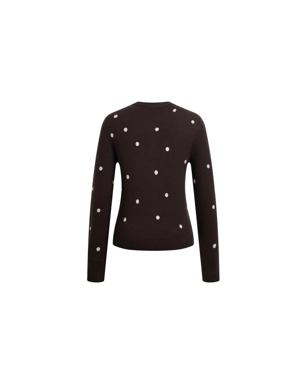 Fabrique Blue Zoe Contrast Polka Dot Cardigan