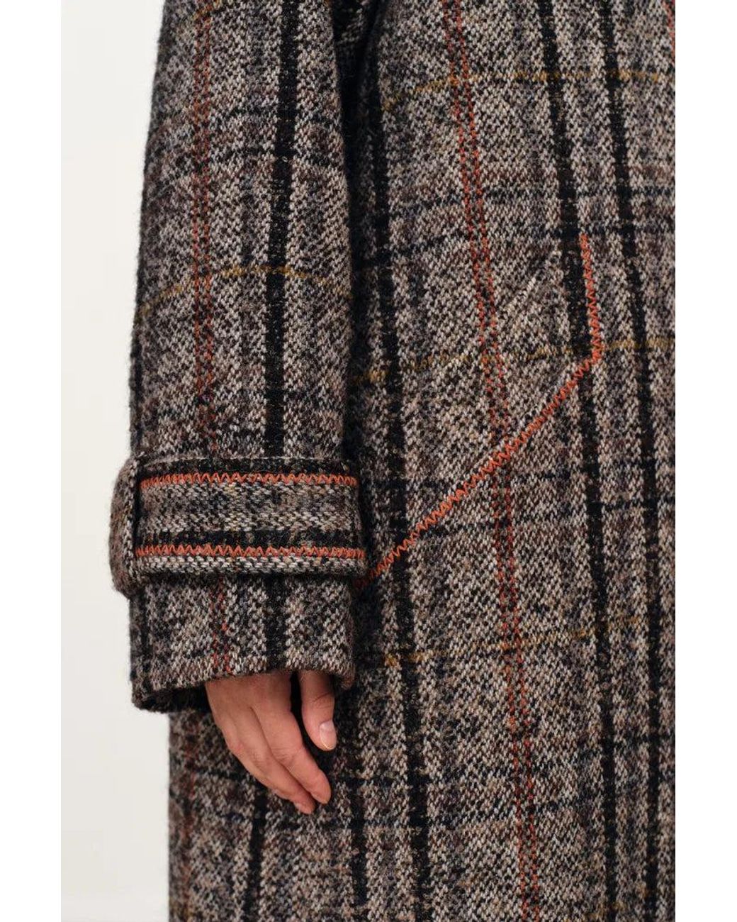 Fabrique Natural Oakley Check Coat