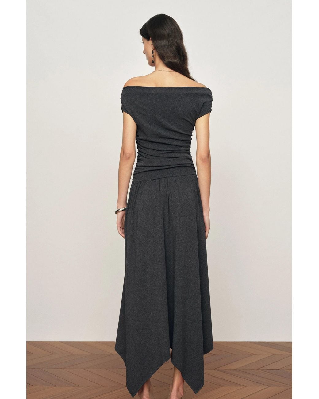 Fabrique Natural Isabella Smocked Drape Sleeveless Dress