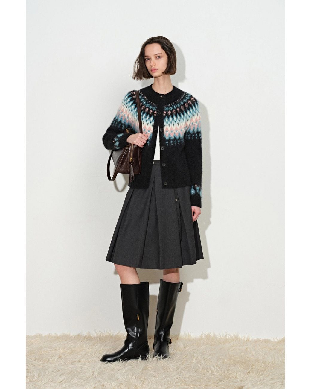 Fabrique Multicolor Isla Fair Isle Cardigan