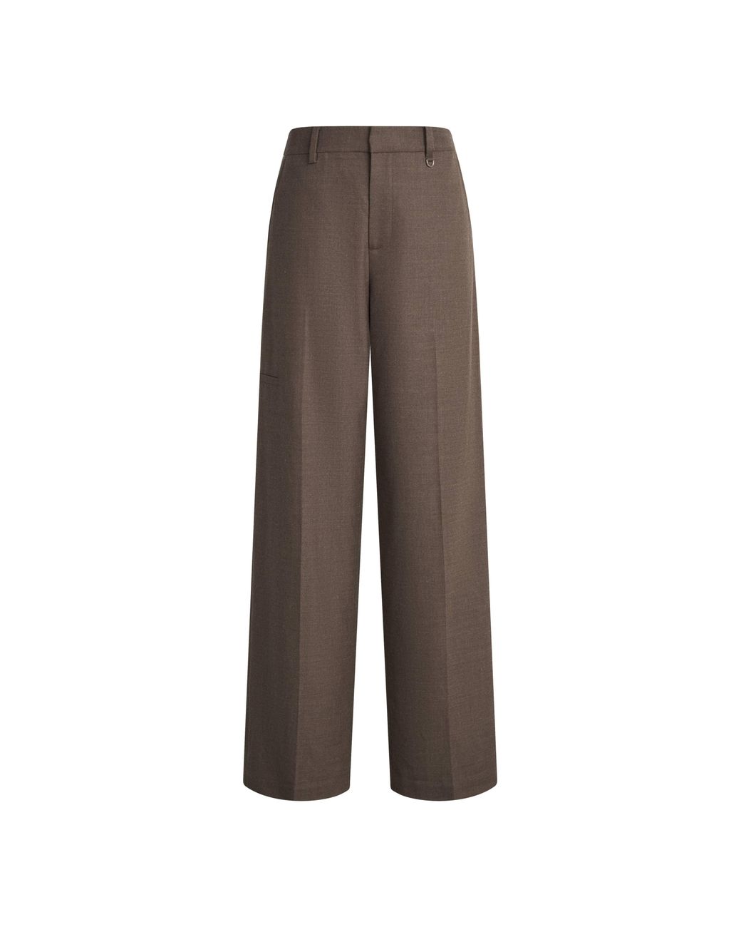Fabrique Natural Cassia Metal Ring Slim Straight Leg Pants