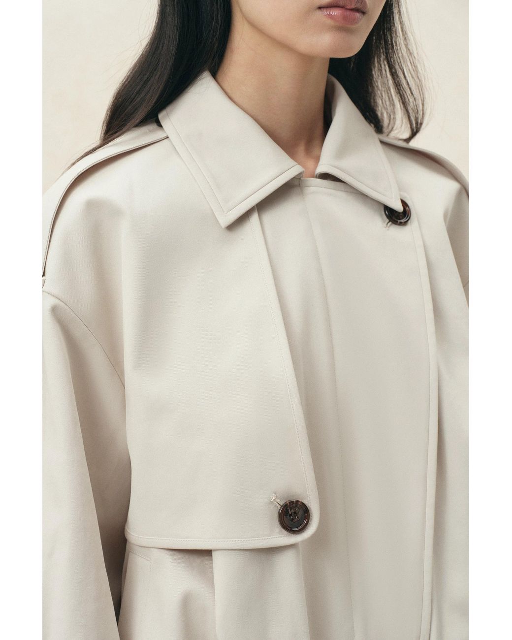 Fabrique Natural Enyo Ruched Hem Lightweight Jacket