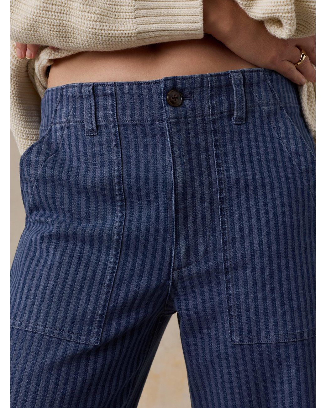 Faherty Brand Blue Topsail Utility Pants